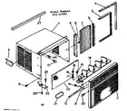 Kenmore 25367091 cabinet & front parts diagram