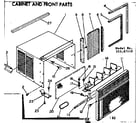 Kenmore 25367110 cabinet & front parts diagram
