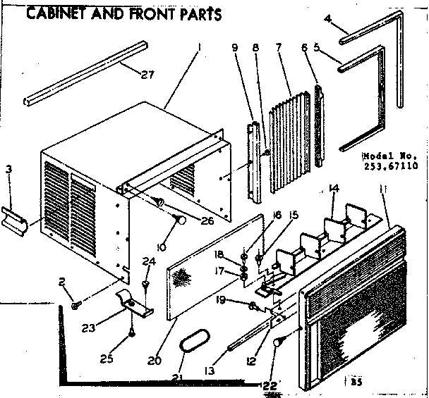 Cabinet & front parts
