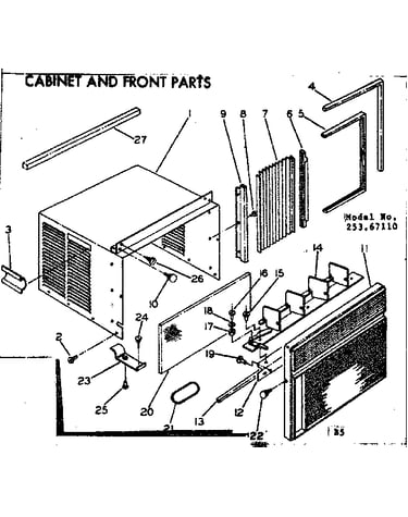 Cabinet & front parts