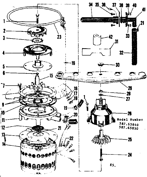 Motor, heater and impeller details