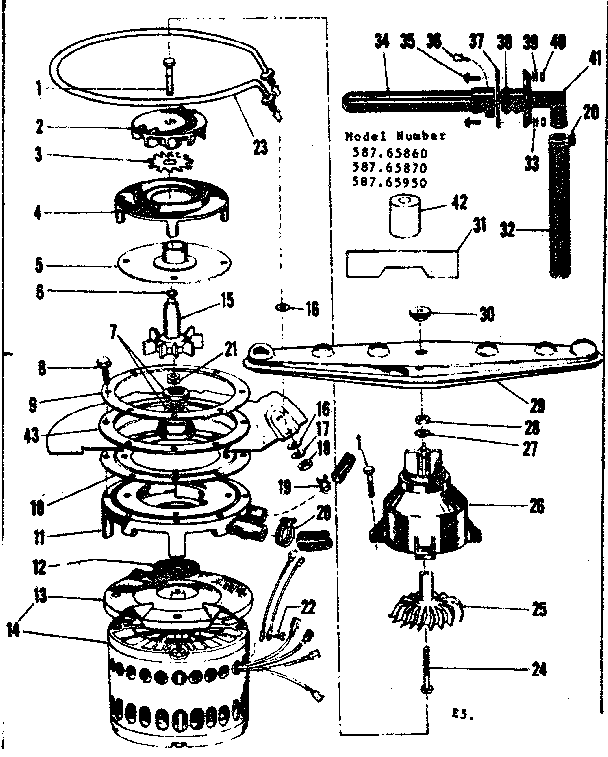 Motor, heater and impeller details