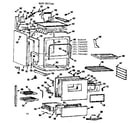 Kenmore 1037466675 body section diagram