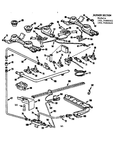 Burner section