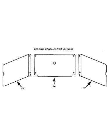 Optional removable kit no.700130