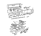 Kenmore 1037366605 backguard and maintop section diagram