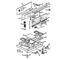 Kenmore 1037386640 backguard and maintop section diagram