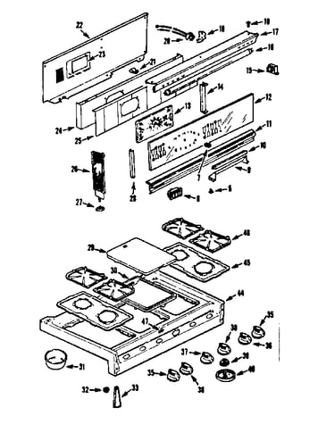 Backguard and maintop section