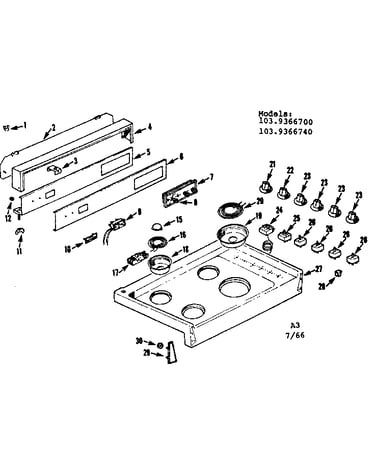 Backguard and maintop section