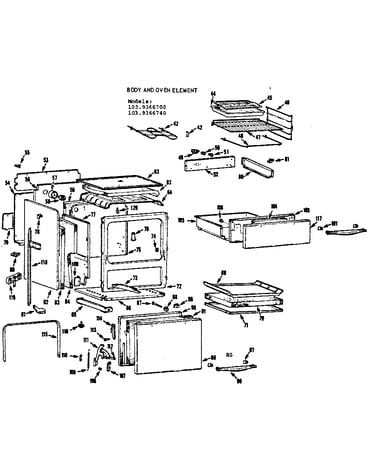 Body and oven element
