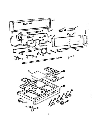 Backguard and maintop section