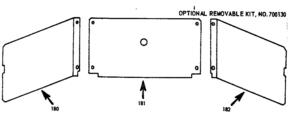 OPTIONAL REMOVABLE KIT, NO.700130