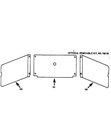 Optional removable kit, no.700130
