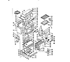 Kenmore 1037866740 upper oven body section diagram