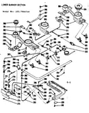 Lower burner section