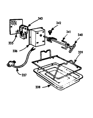 Oven rotisserie kit model no. 7106700