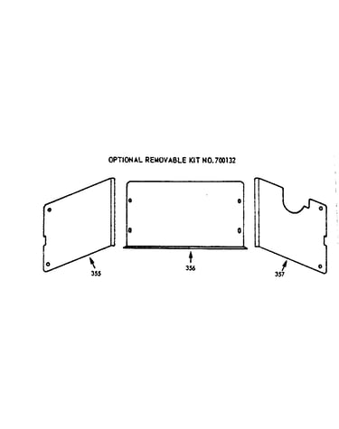 Optional removable kit no. 700132