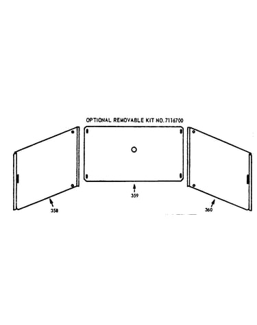 Optional removable kit no. 7116700