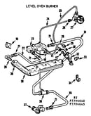Level oven burner
