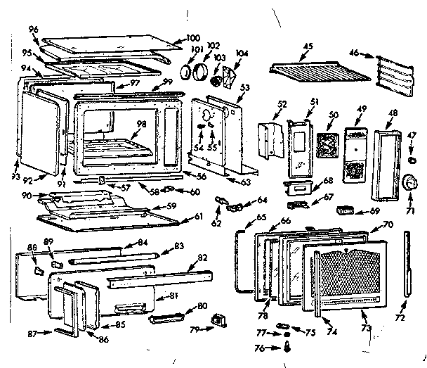 Eye level oven