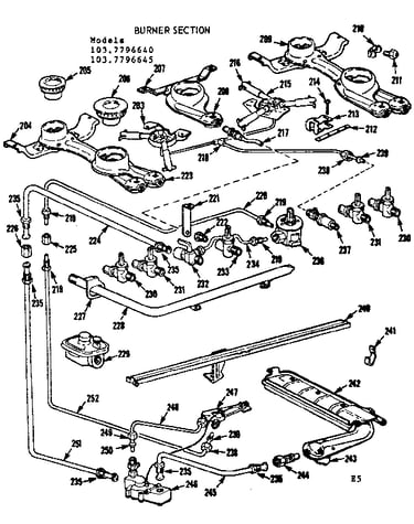 Burner section