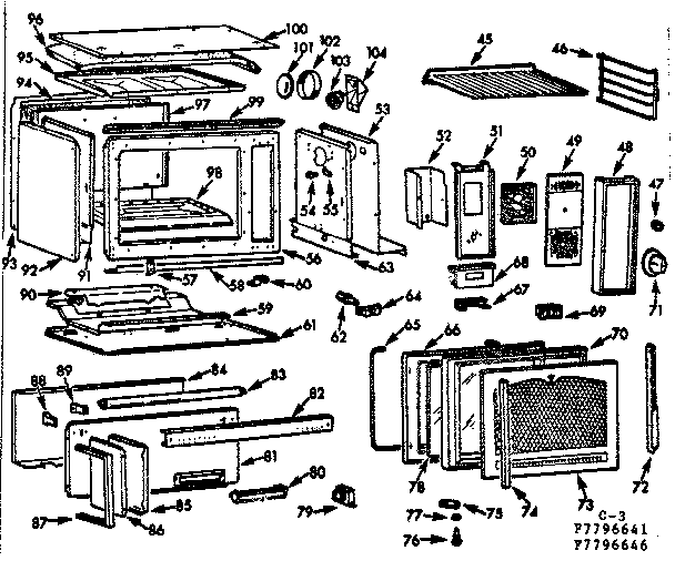Eye level oven