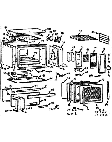 Eye level oven