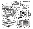 Kenmore 1039896640 upper body section diagram
