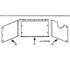 Kenmore 1039896640 optional removable kit no.700132 diagram