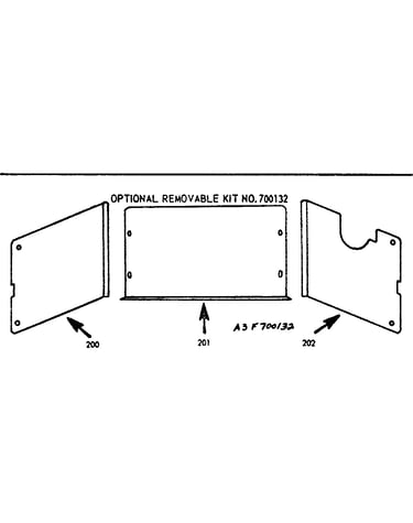 Optional removable kit no.700132