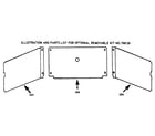 Kenmore 1039896640 optional removable kit no.700130 diagram