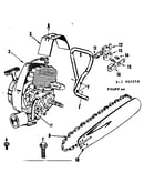 Engine / chain and guide bar