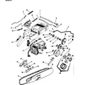 Craftsman 91763208 engine/chain and guide bar diagram