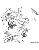 Engine chain and guide bar