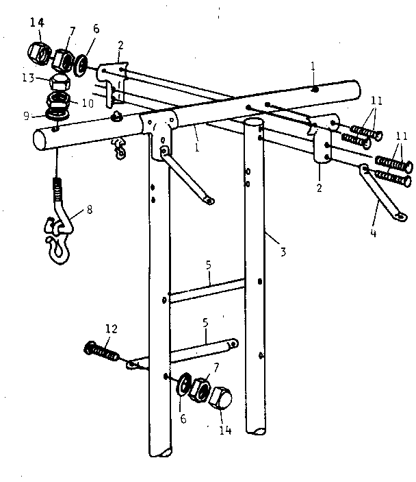 A-rear t-frame
