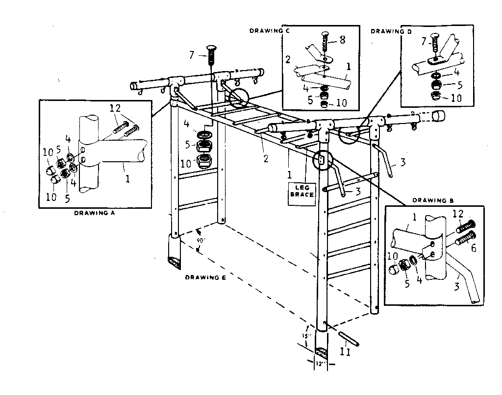 C-overhead rails