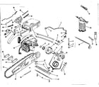 Craftsman 91763205 engine/chain and guide bar diagram