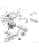Engine/chain and guide bar
