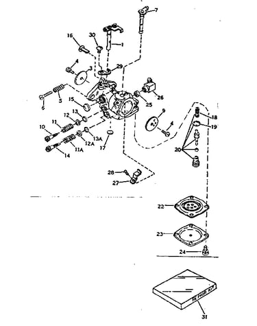 Carburetor no. 631285