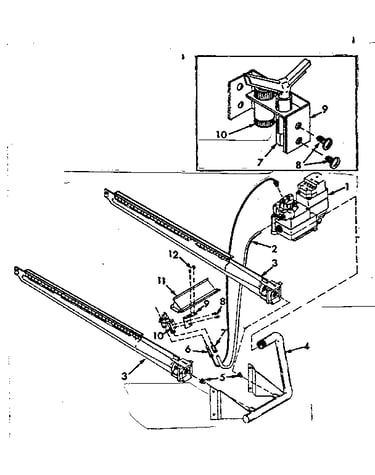 Burner and manifold assembly