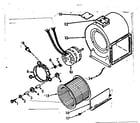 Kenmore 867762743 blower assembly diagram