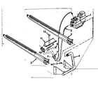 Kenmore 867763721 burner & manifold assembly diagram