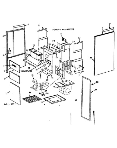 Furnace assemblies