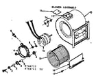 Kenmore 867764743 blower assembly diagram