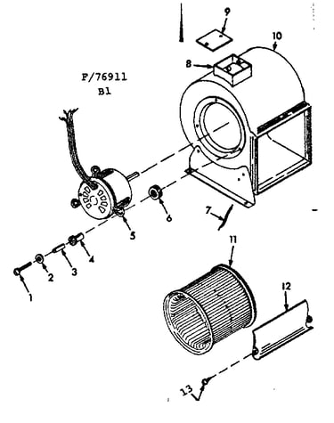 H-q blower assembly