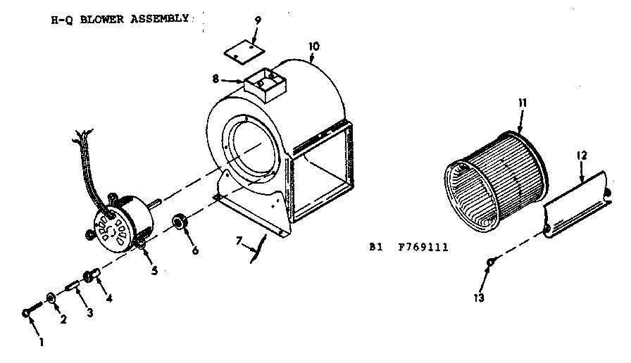H-q blower assembly