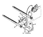 Kenmore 867769111 burner & manifold assembly diagram