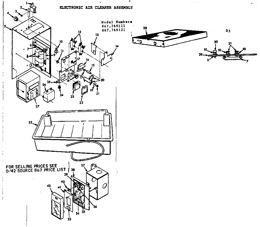 Electronic air cleaner assembly