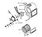 Kenmore 867769112 h-q blower assembly diagram