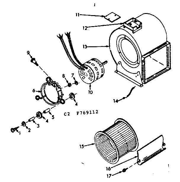 H-q blower assembly